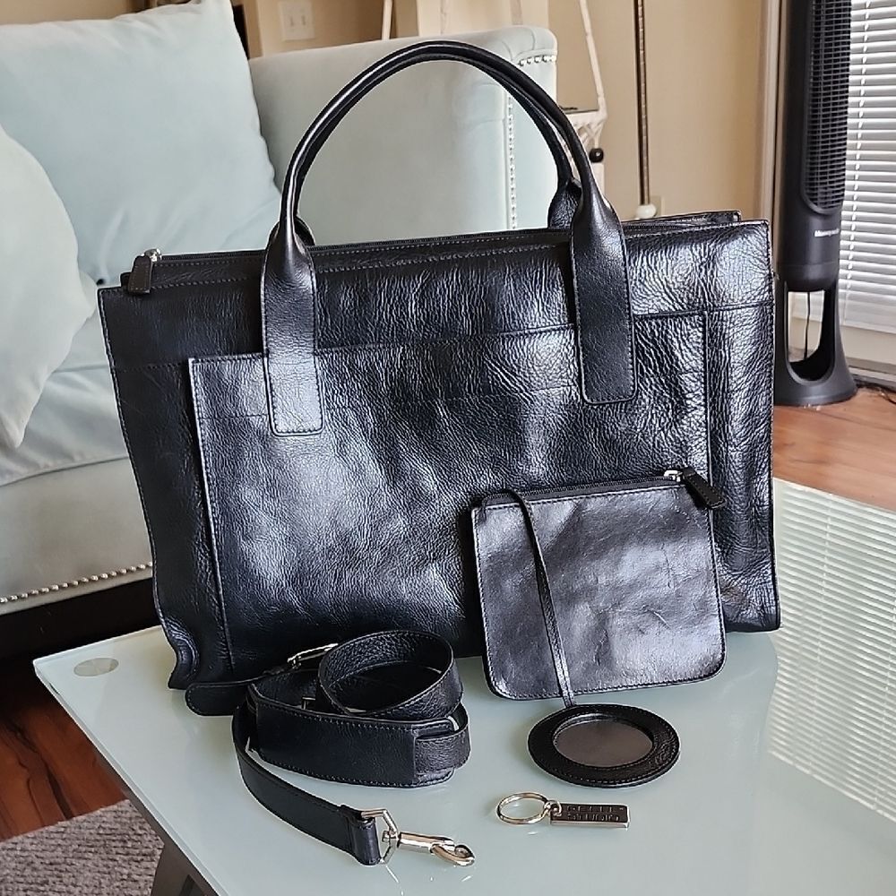 Wilsons Large Business Corpcore Briefcase Leather Bag